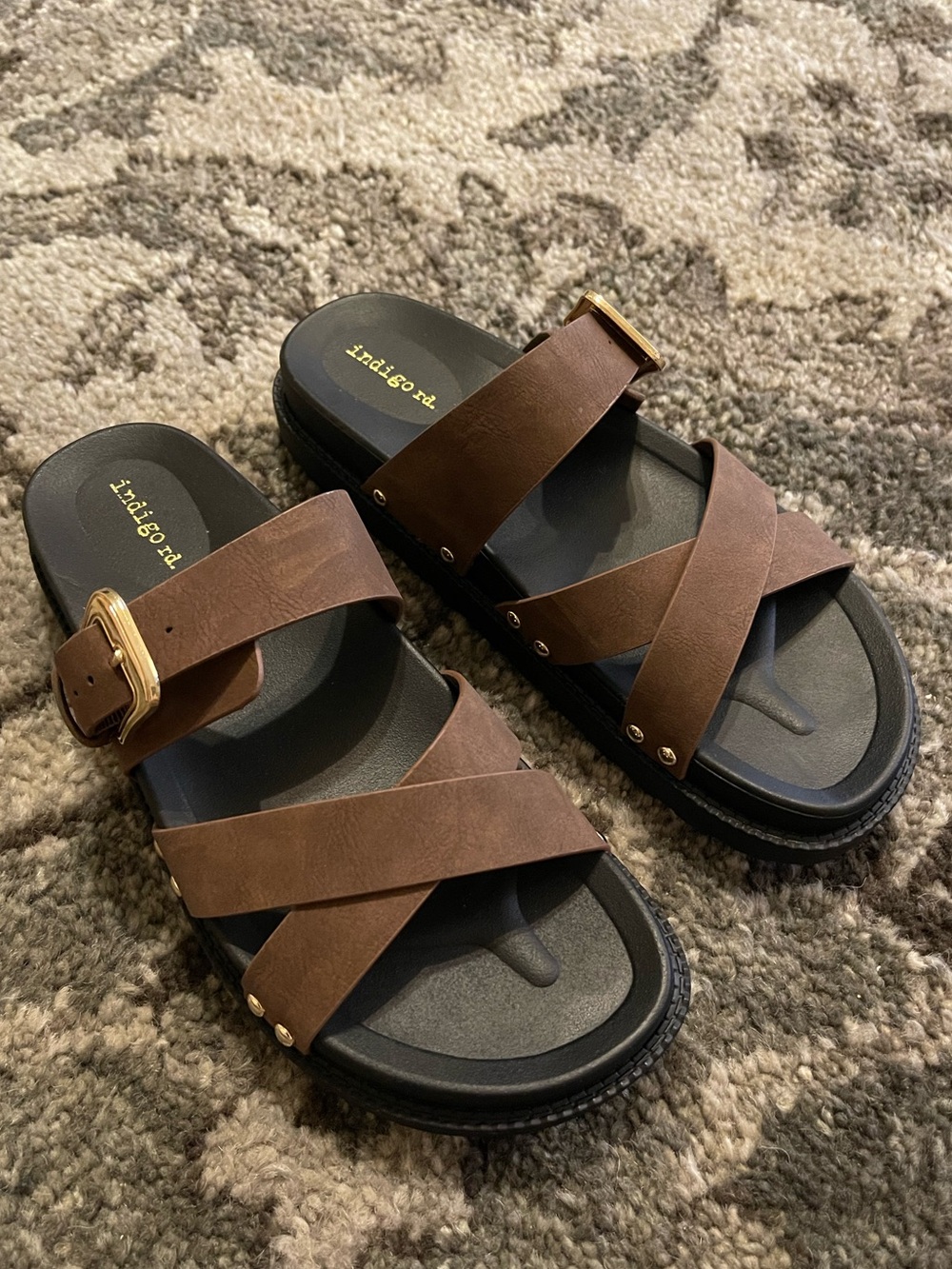 Indigo rd Brown Sandals 9.5